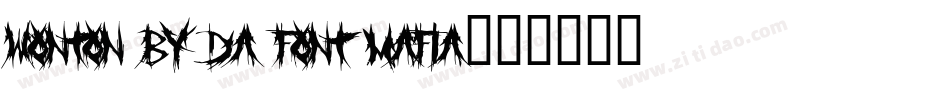 Wonton by Da Font Mafia字体转换